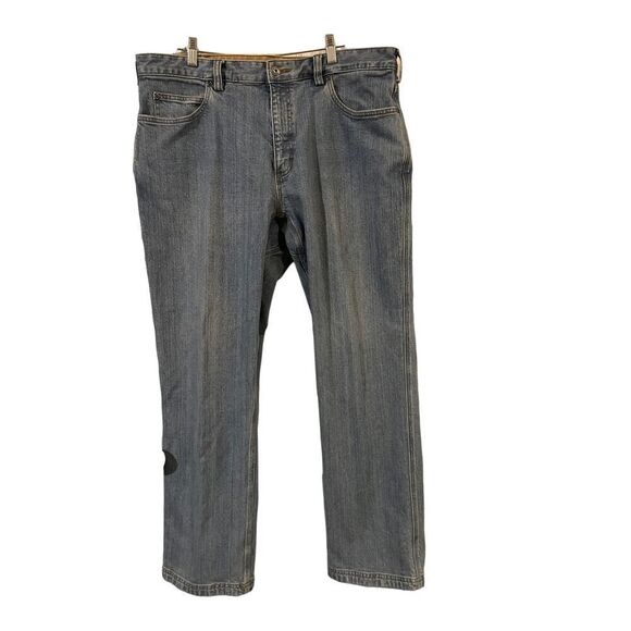 Duluth Trading Flex Ballroom Mens Blue Relaxed Straight Fit Jeans Size 38x32 - Picture 1 of 12